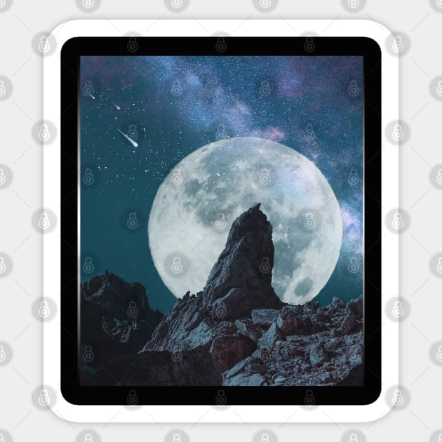 Super Moon Sticker by By Diane Maclaine